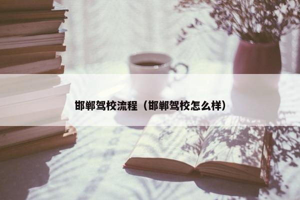 邯郸驾校流程（邯郸驾校怎么样）