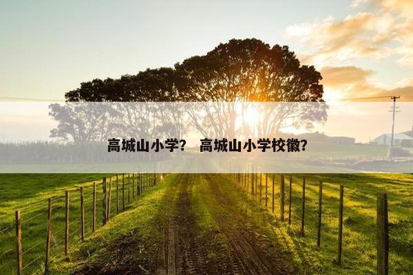 高城山小学？ 高城山小学校徽？