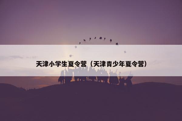 天津小学生夏令营（天津青少年夏令营）