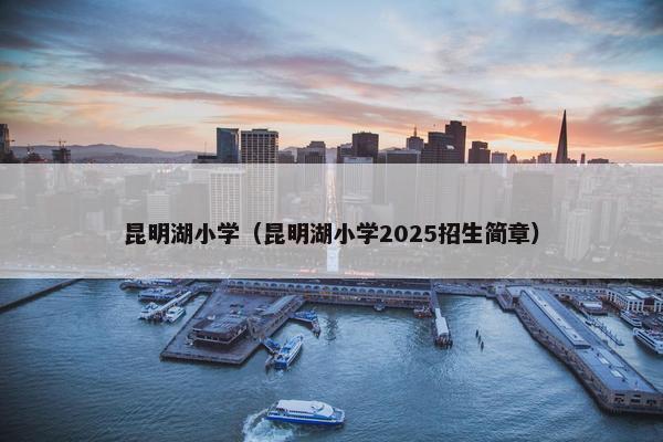 昆明湖小学（昆明湖小学2025招生简章）
