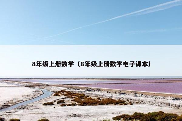 8年级上册数学（8年级上册数学电子课本）