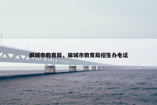 麻城市教育局，麻城市教育局招生办电话