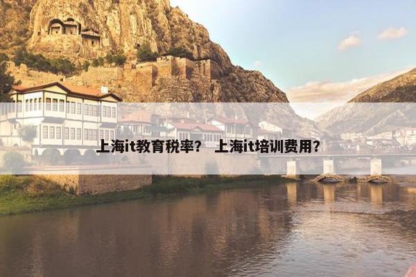 上海it教育税率？ 上海it培训费用？