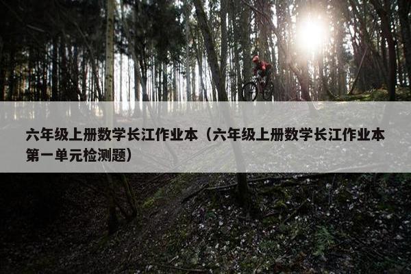 六年级上册数学长江作业本（六年级上册数学长江作业本第一单元检测题）