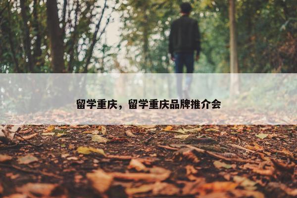 留学重庆，留学重庆品牌推介会