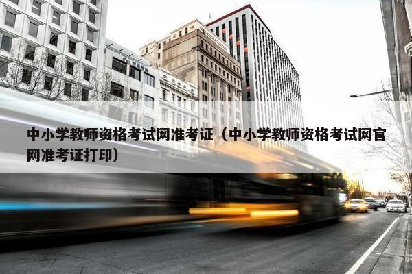 中小学教师资格考试网准考证（中小学教师资格考试网官网准考证打印）